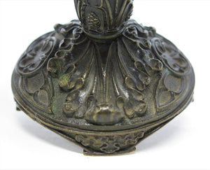 A Pair of Grand Tour Gothic Style Candle Holders
