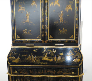 George II-Style Chinoiserie Secretary / Collector's Cabinet by Antonio's San Francisco, CA