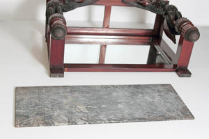 Early 19th Century French Empire Pier Table with Grey Marble Top