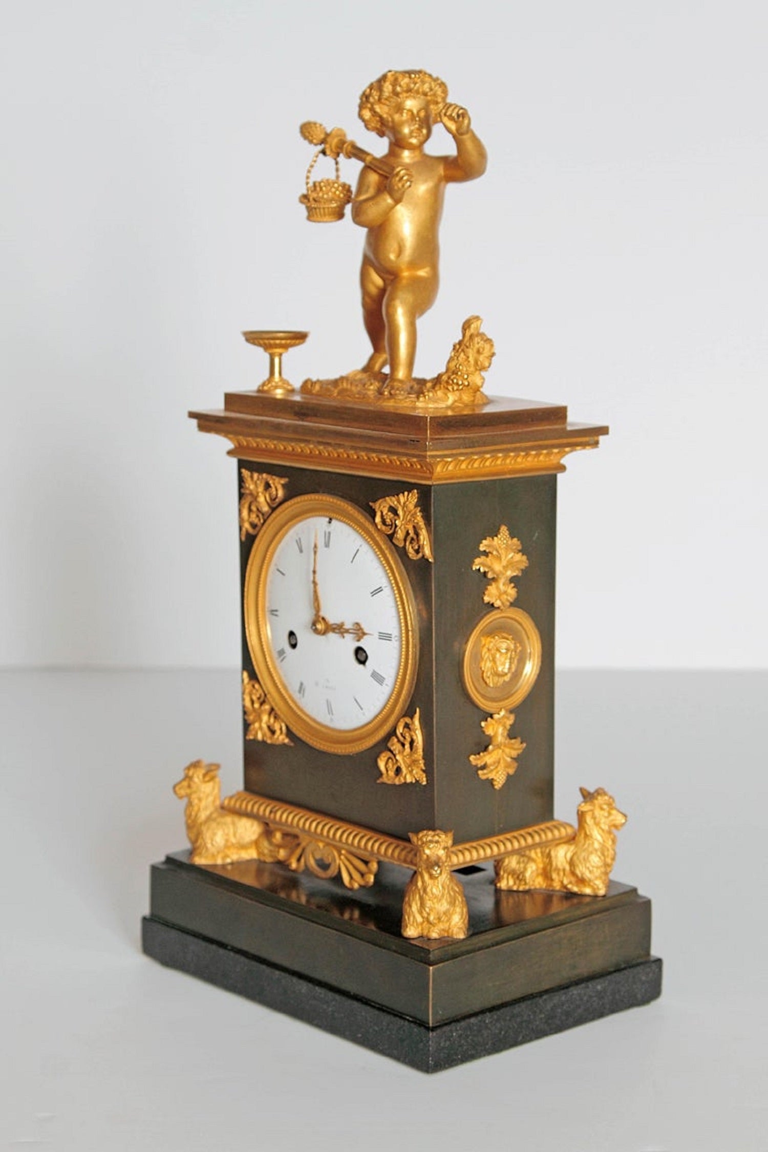 Early 19th Century French Clock with Putto