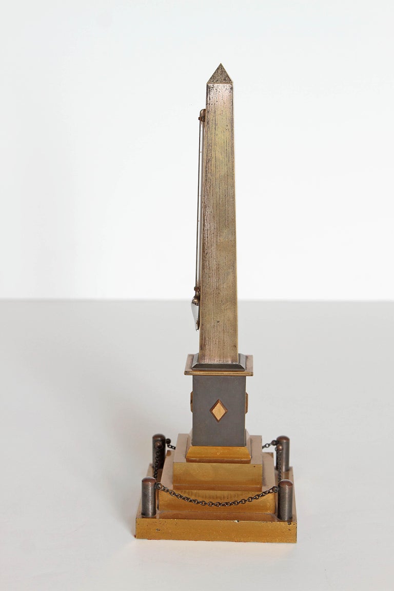 Early 19th Century Continental Grand Tour Obelisk Thermometer