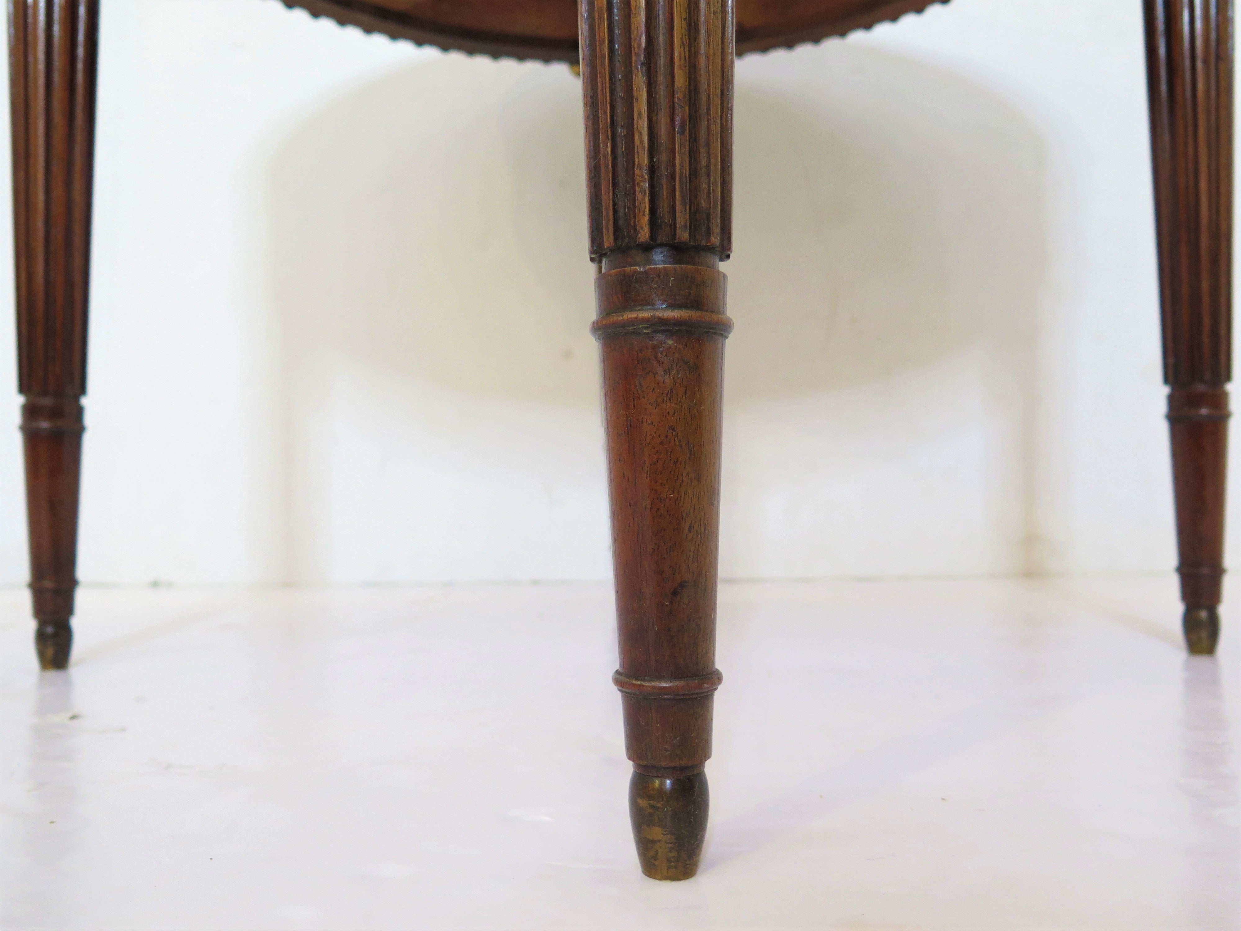 French Art Deco Gueridon / Center Table with Sienna Marble Top