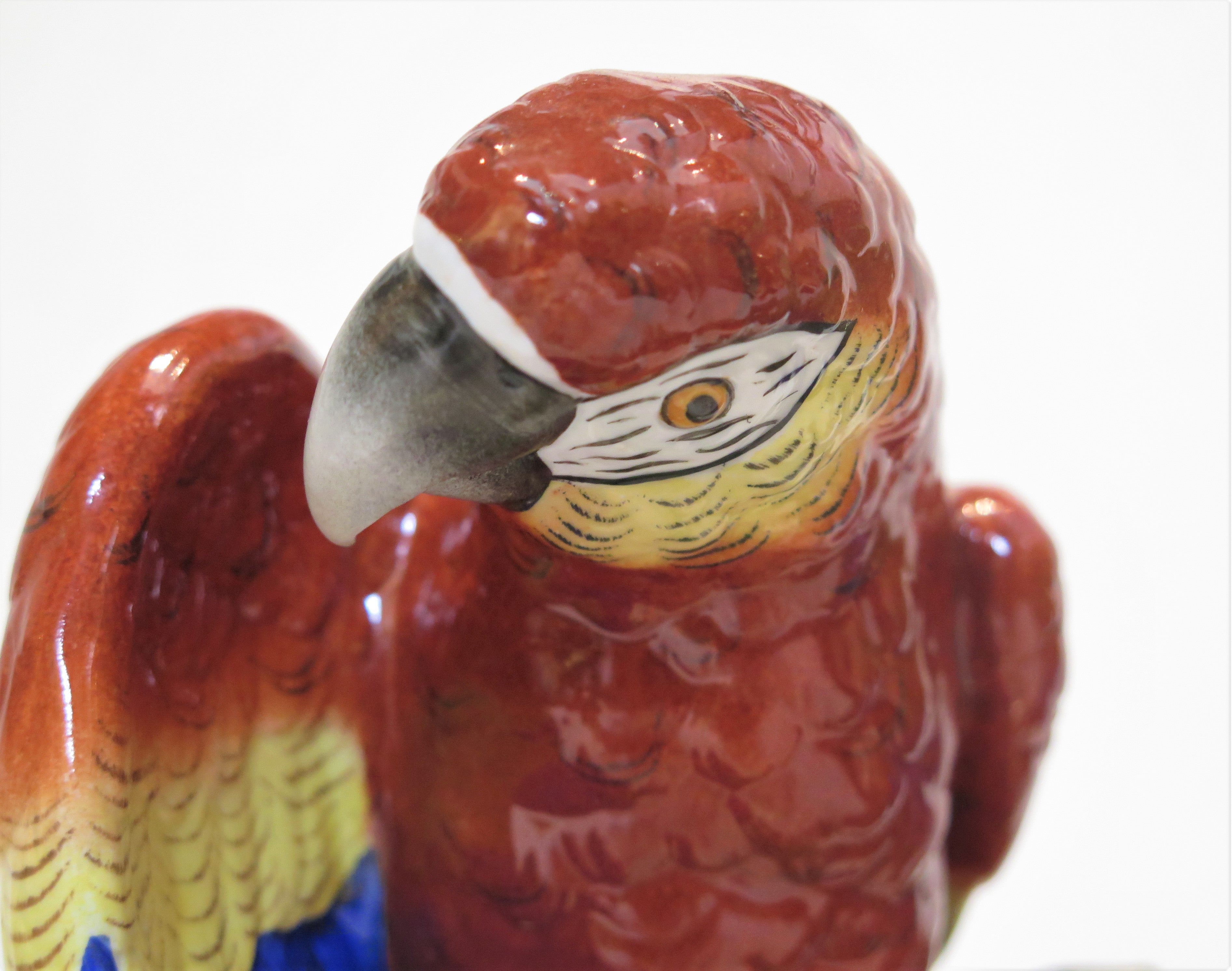 Pair of Porcelain Parrots by Sitzendorf Porzellan Manufaktur A.G.