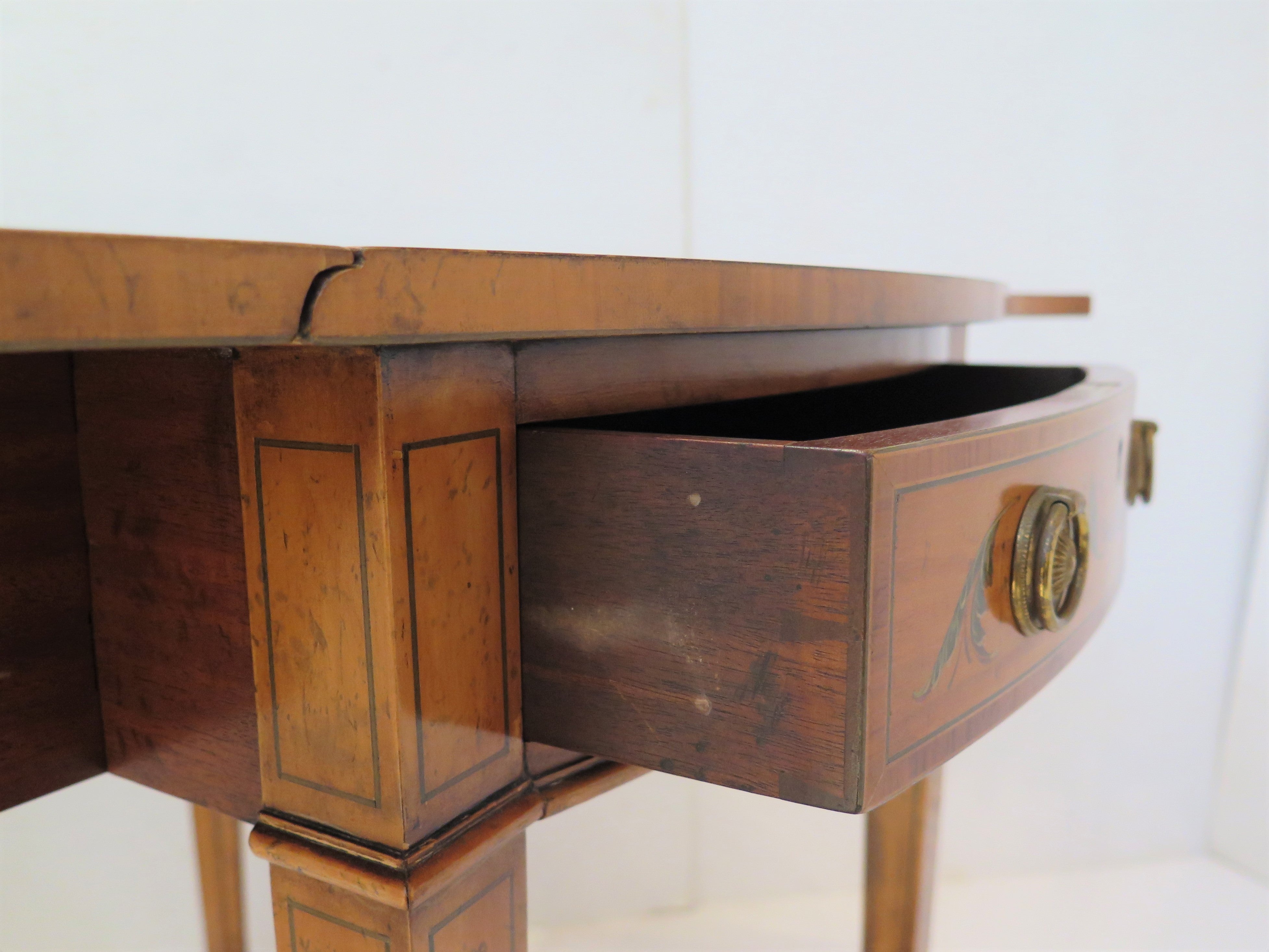 Edwardian Satinwood Revival Pembroke Table