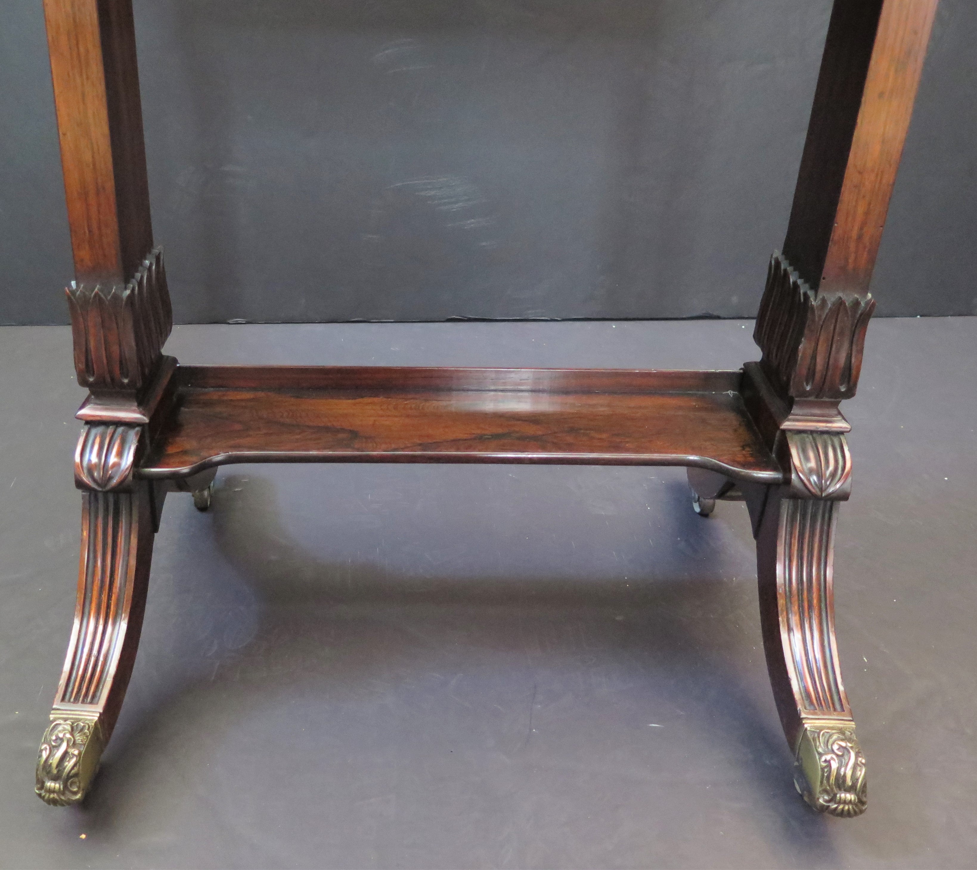 English Regency Lady's Work Table of Rosewood