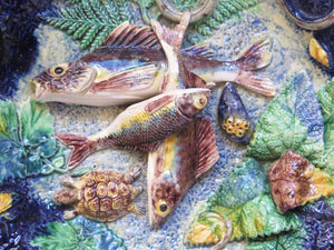 Victor Barbizet (French, 1805-1870) French Palissy Ware Platter