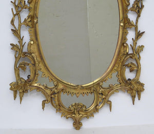 George III Oval Giltwood Mirror