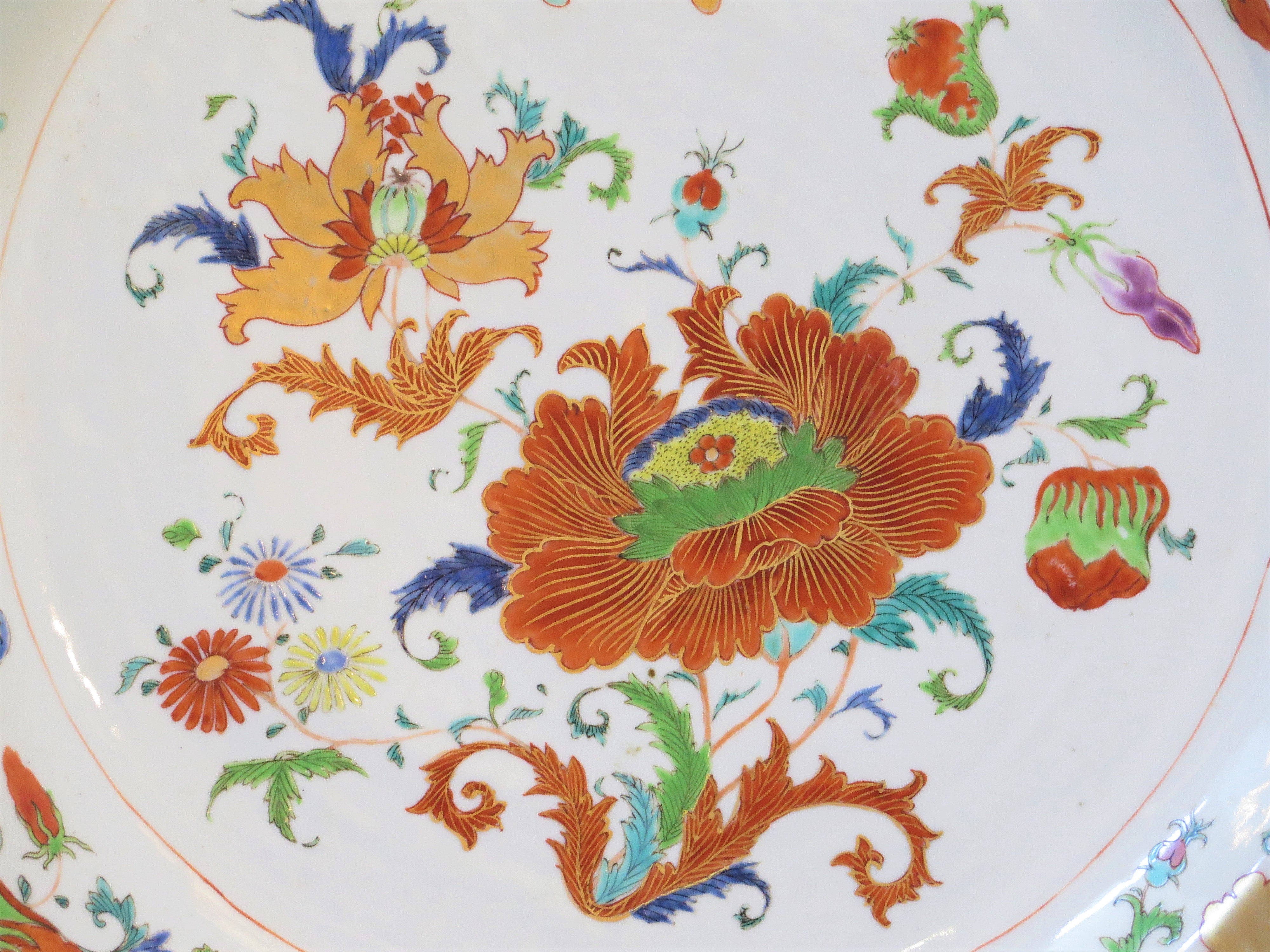 Pair of Chinese Famille Rose Madame de Pompadour Chargers