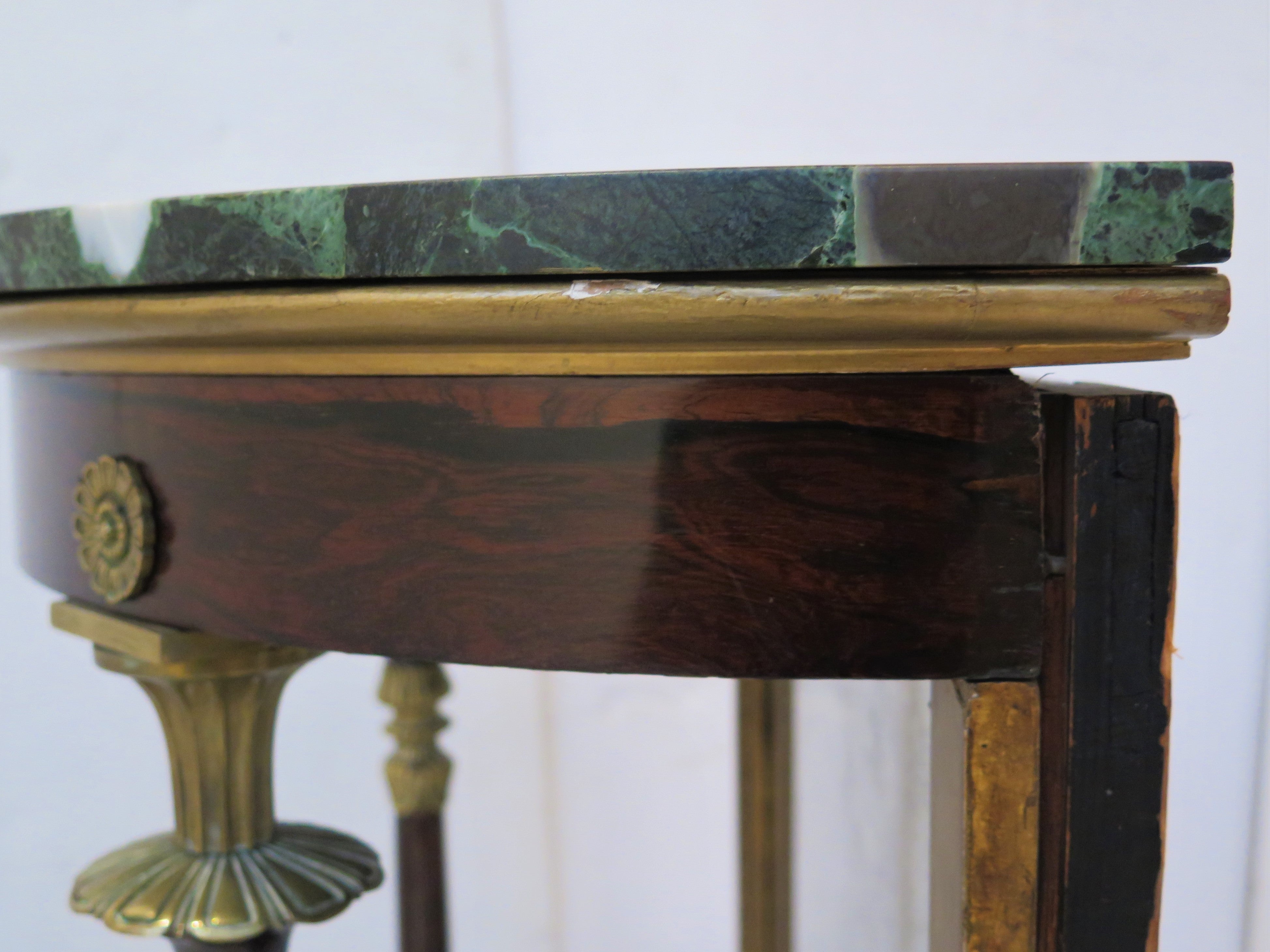 19th Century Gilt Bronze Mounted Rosewood Console