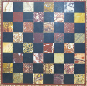 Italian Grand Tour Specimen Marble Chess Board