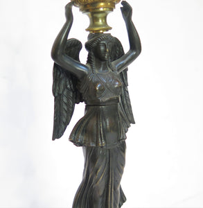 Winged Victory Empire Figural Lamp