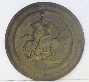 Saint George and the Dragon Medallion / Wall Plaque