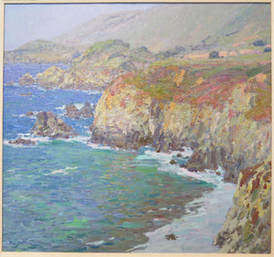 California Coastal Landscape by Rod Goebel (American 1946-1993)