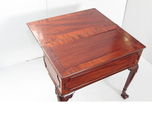 George II Mahogany Harlequin Table