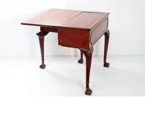 George II Mahogany Harlequin Table