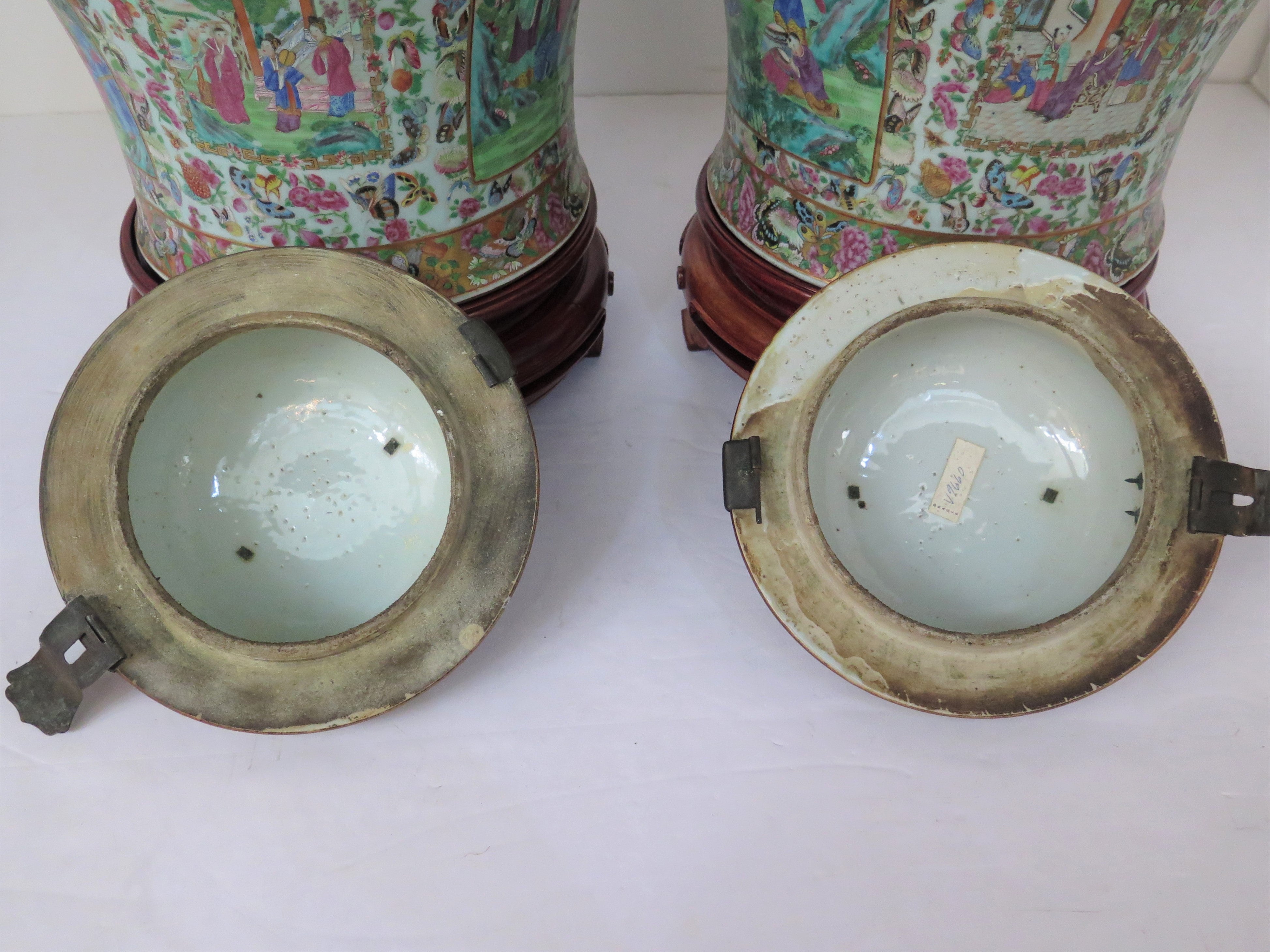 A Pair of Late 18th-Early 19th Century Chinese Lidded Jars  C. 1790, China