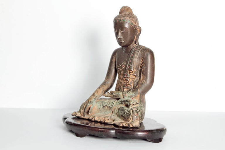 Century Mandalay – Verdigris Bronze Antiques Style with Nick Buddha of 19th Brock