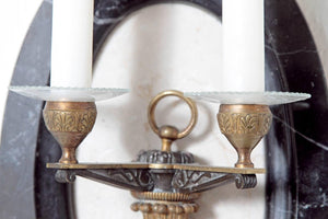 Pair of Neoclassic Style Two-Light Sconces