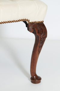 A Mahogany George III Chippendale-Style Elbow Chair