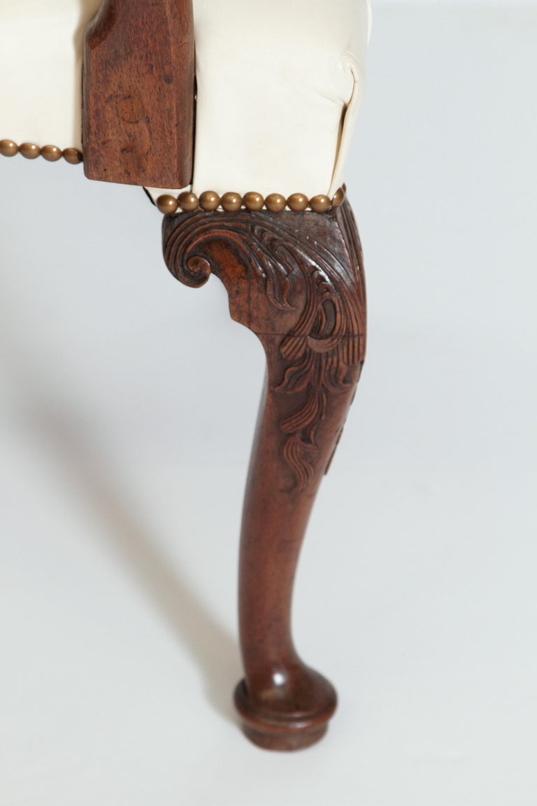 A Mahogany George III Chippendale-Style Elbow Chair