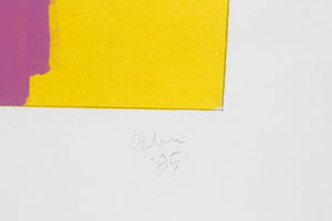 "Drawing #19" Minimalist Oil on Paper by Doug Ohlson (American, 1936-2010)
