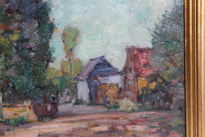 American Impressionistic Oil on Board by Roy Brown