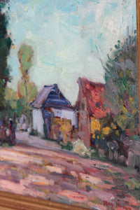 American Impressionistic Oil on Board by Roy Brown