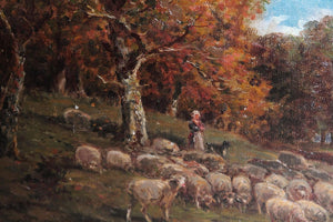 "Paturage dans Yonne" by James Desvarreuz-Larpenteur (American, 1847-1937)