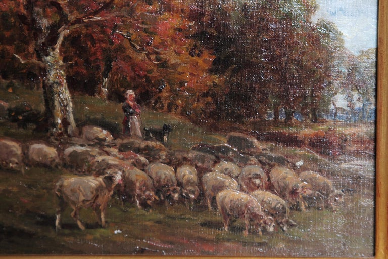 "Paturage dans Yonne" by James Desvarreuz-Larpenteur (American, 1847-1937)