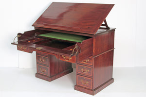 George III Mahogany Gentleman's Writing or Library Table probably Gillows