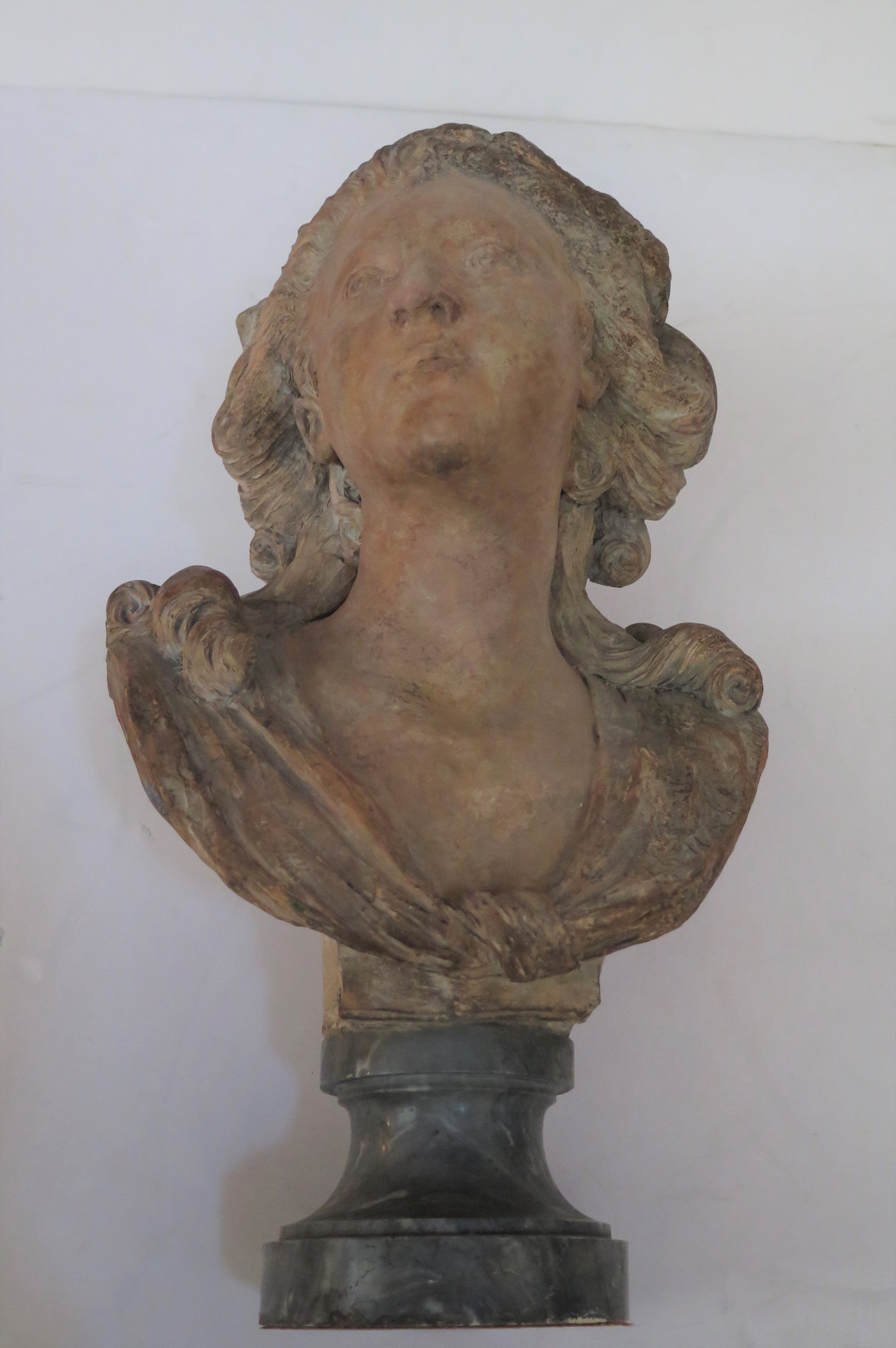 18th Century French Terra-Cotta Bust of a Beautiful Young Woman