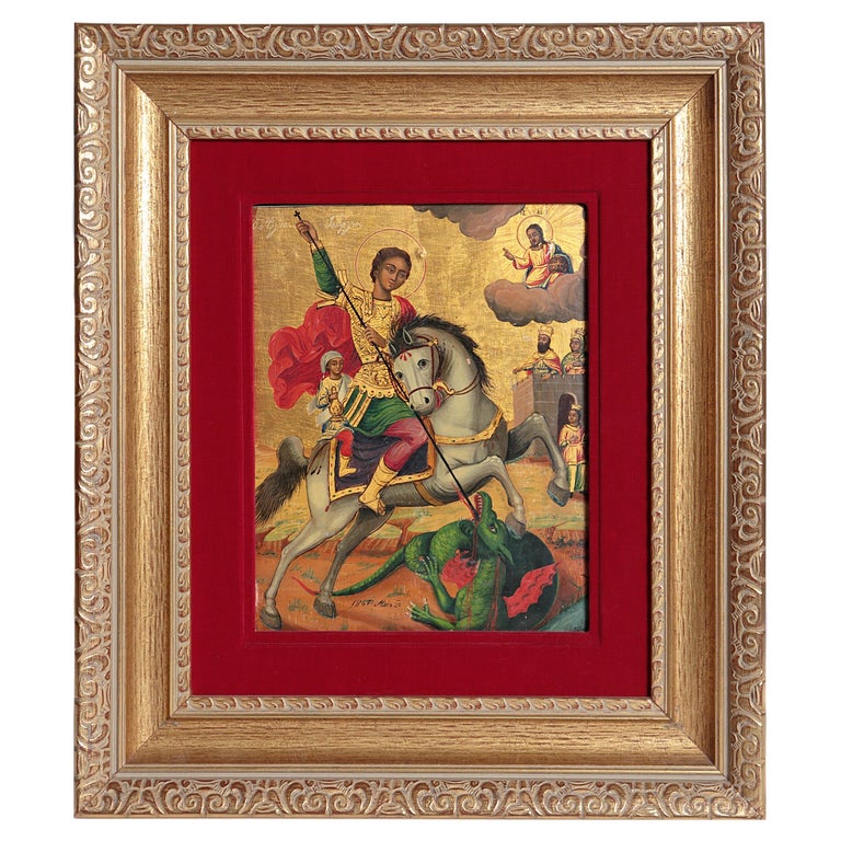 Orthodox Icon - St. George and the Dragon