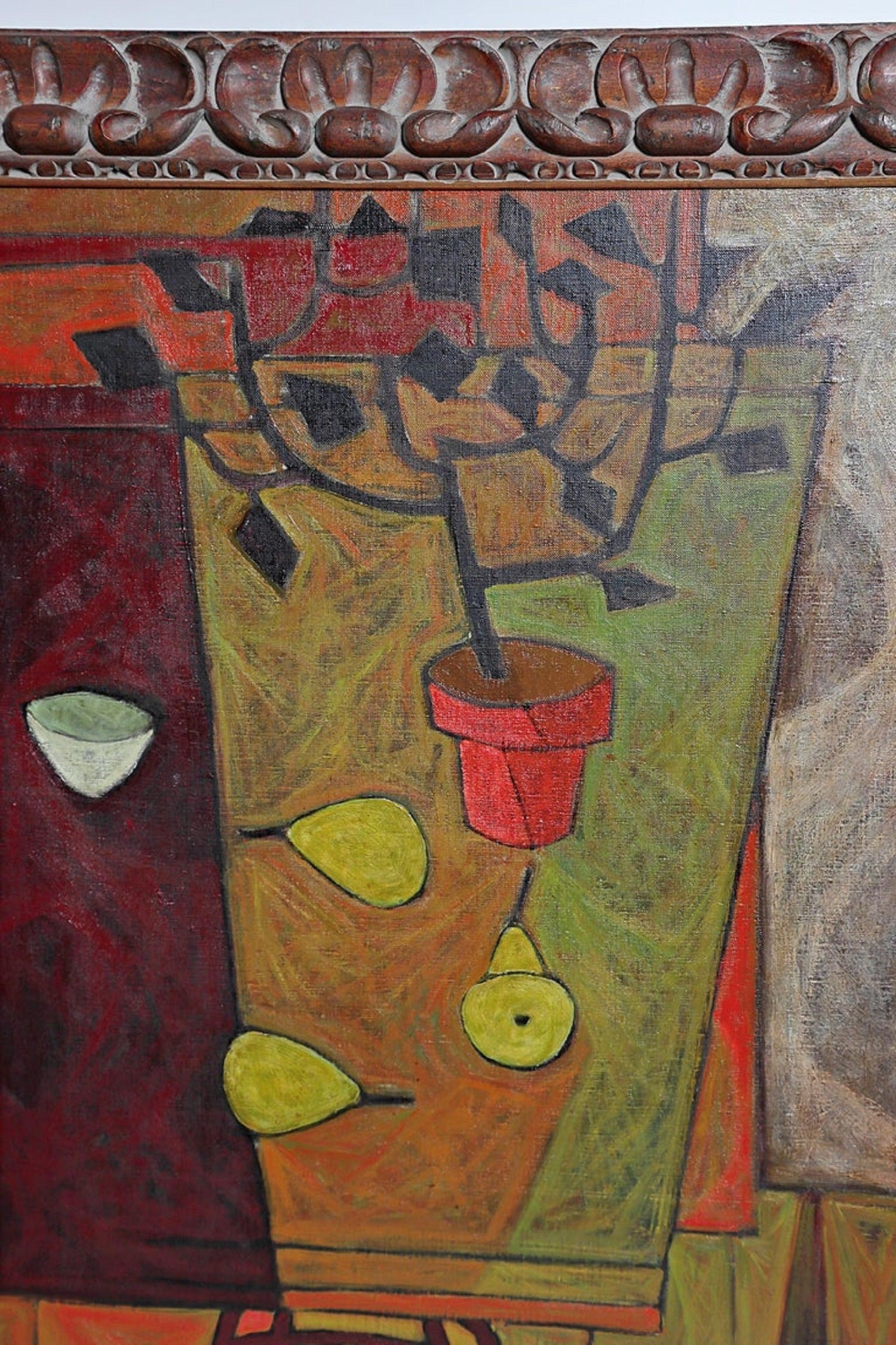 "Still Life with Pears" 1957 by Walter Redding (American, 1902-1973)