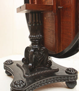 Anglo-Indian, Ceylonese Ebony and Specimen Wood Centre Table