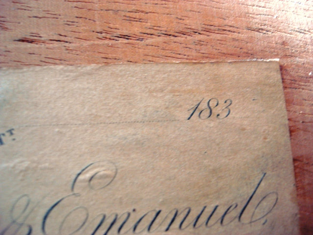 Louis XIV-Style Table with Surviving Town & Emanuel London Paper Label