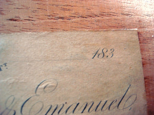 Louis XIV-Style Table with Surviving Town & Emanuel London Paper Label