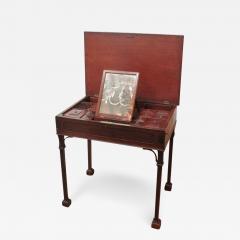 George III Period Chippendale-Style Mahogany Dressing Table