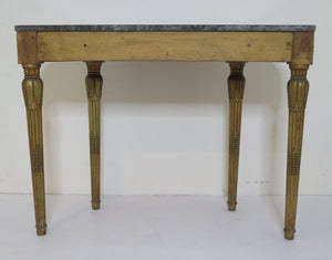 Louis XVI Style Demilune Console Table
