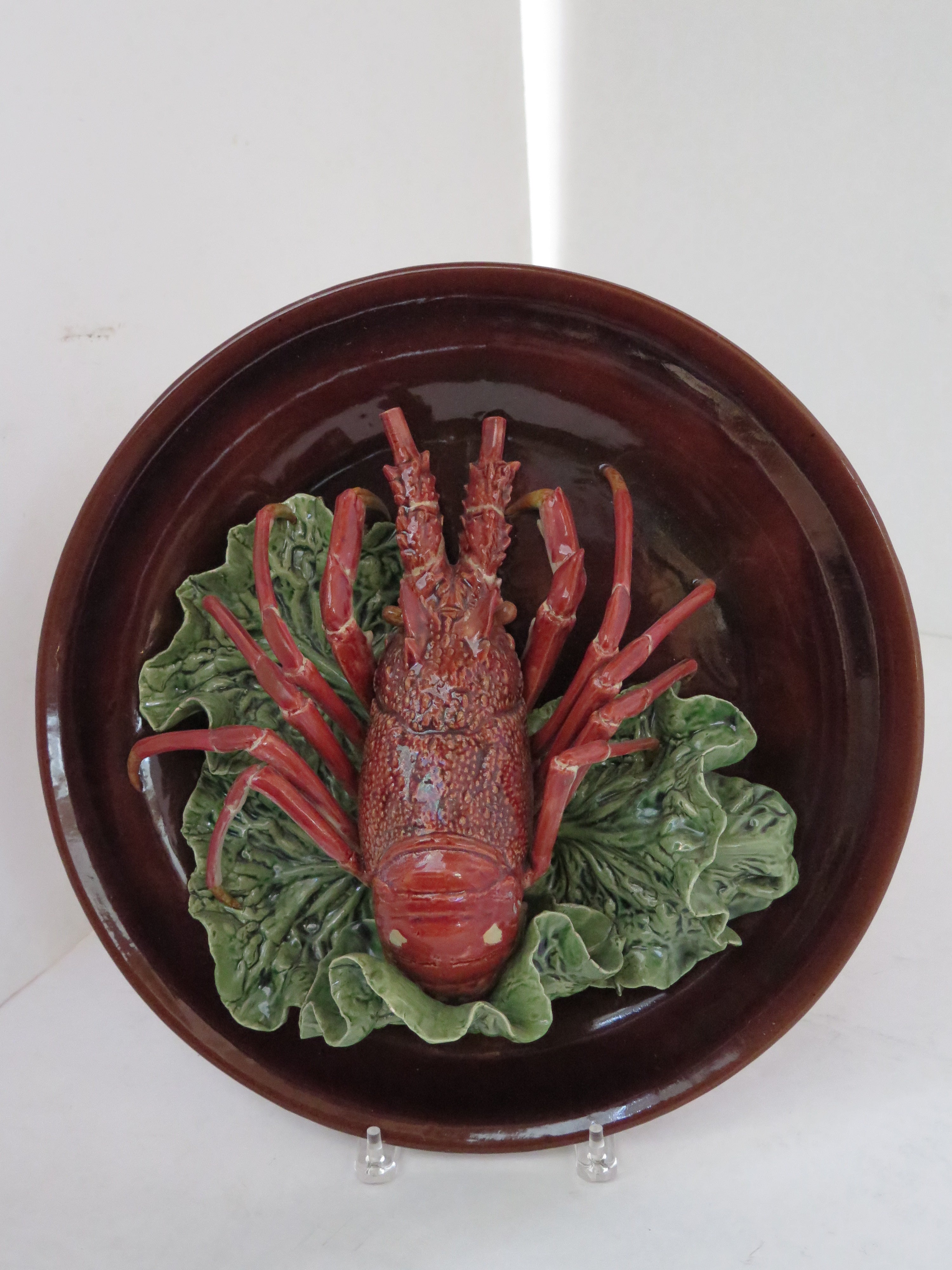 Large-Scale Majolica Lobster by Rafael Bordalo Pinheiro (Portugal, 1846-1905)
