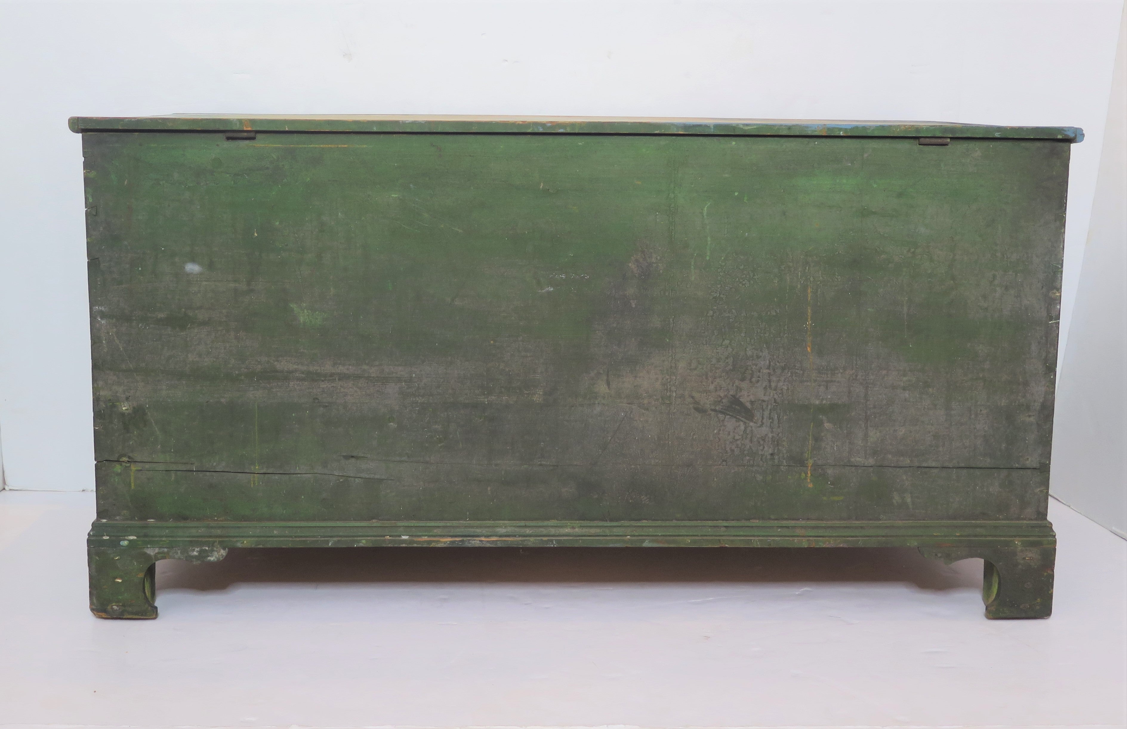 Swedish Painted Chest with Original Green Paint