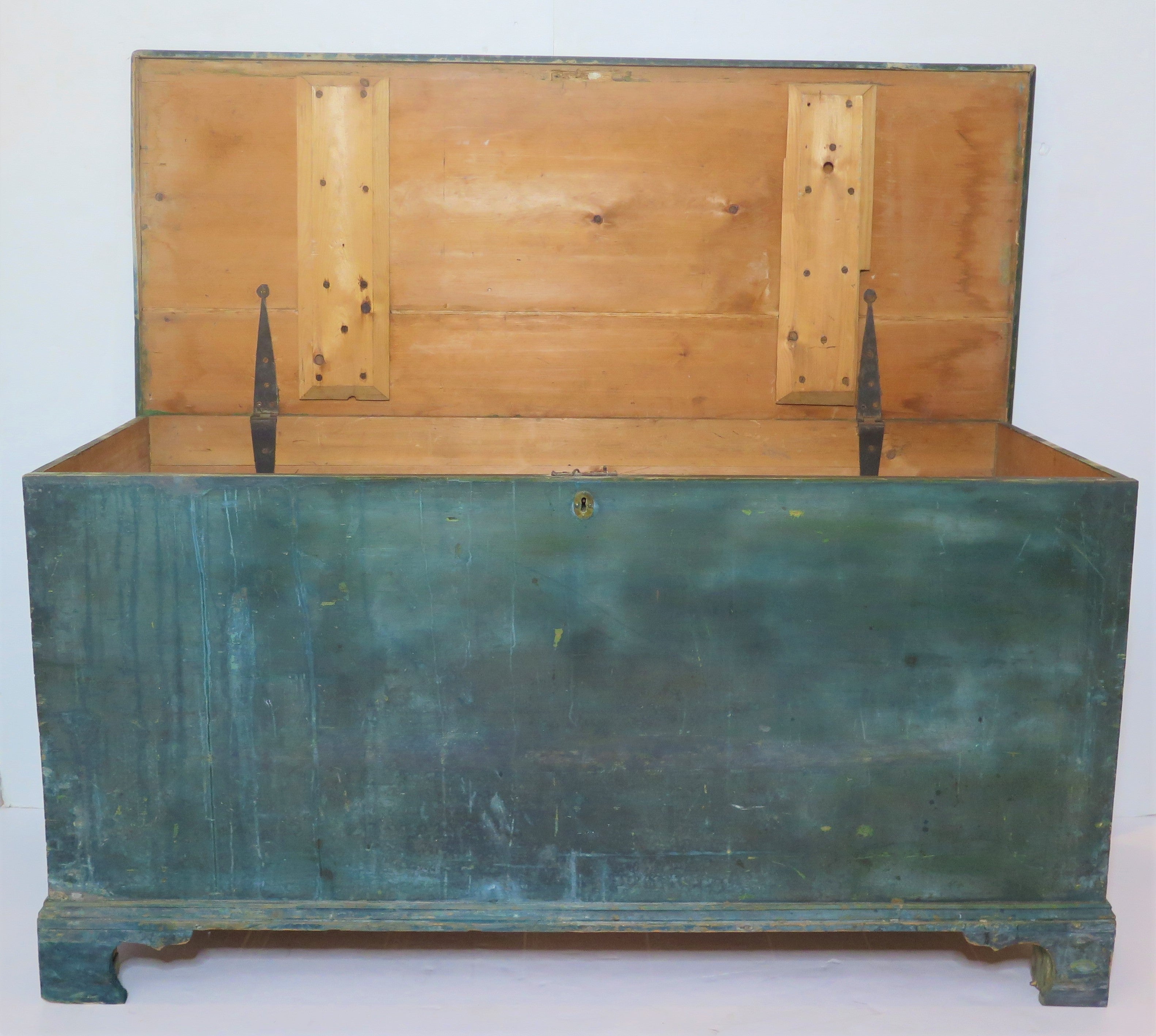 Swedish Painted Chest with Original Green Paint
