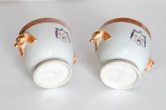 A Pair of 18th Century Chinese Export Armorial Wine Coolers